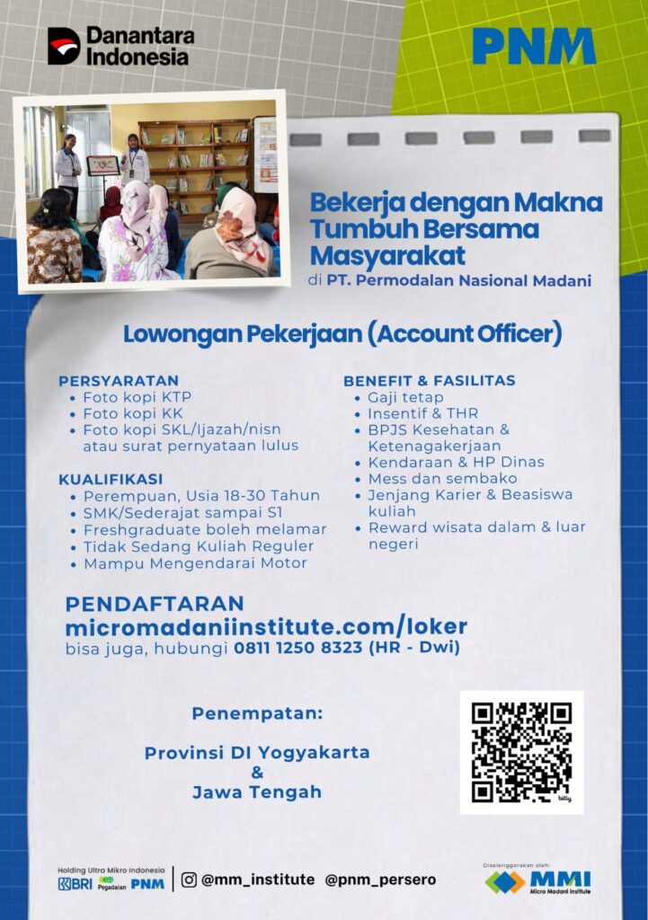 Account Officer – PT Permodalan Nasional Madani (PNM)